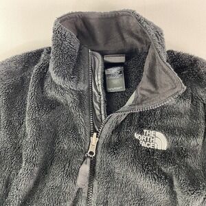 The North Face Jacket Womens Small Black Fuzzy Fleece Full Zip Pockets Ladies